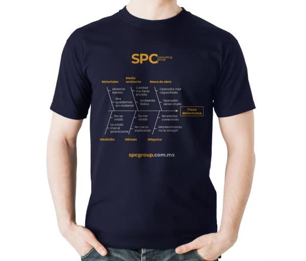 SPC Consulting Group | T-shirt Playera Mockup Diagrama